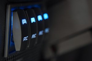 Auxiliary Switch Bezel - Rough Country - Quad - Black